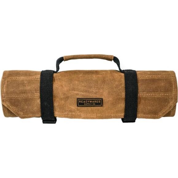 Tool Roll Bag with 18 Pockets and Pouch with Heavy Duty YKK Zipper - Picture 5 of 6